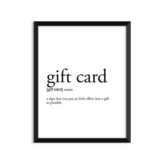 Gift Card Definition Everyday Card