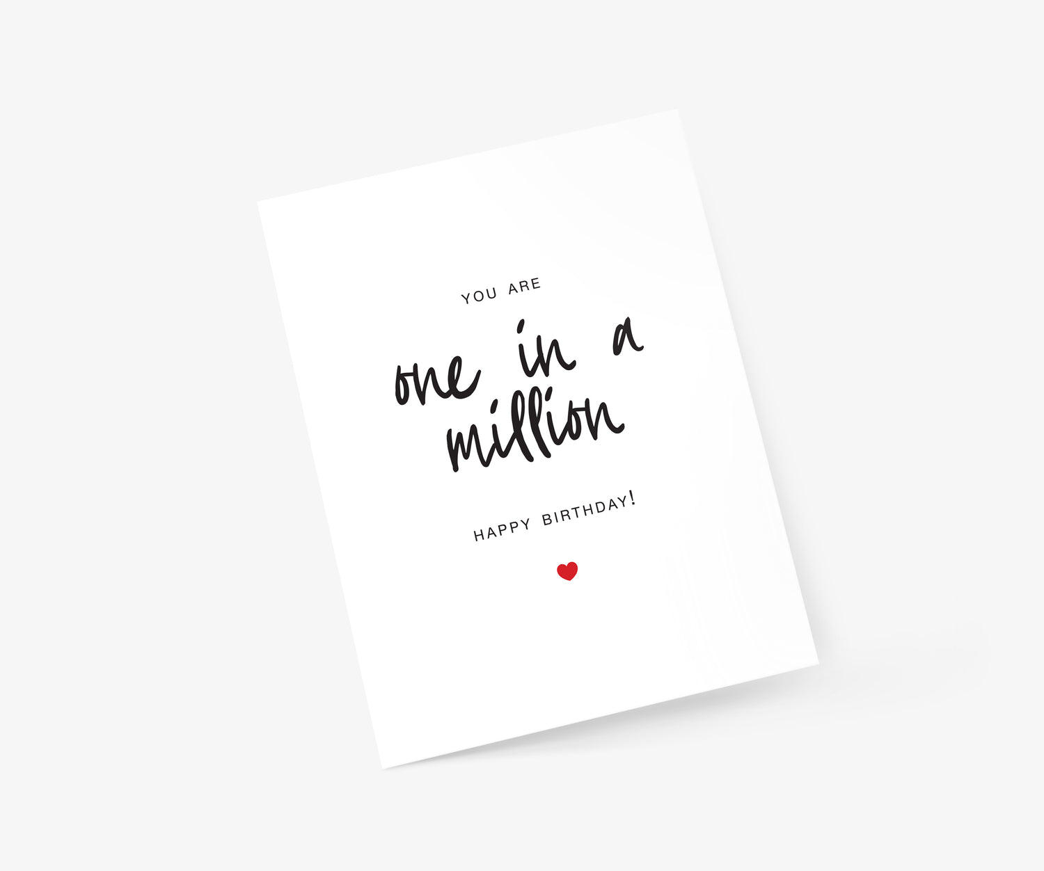 One In A Million Birthday Card | Footnotes Paper