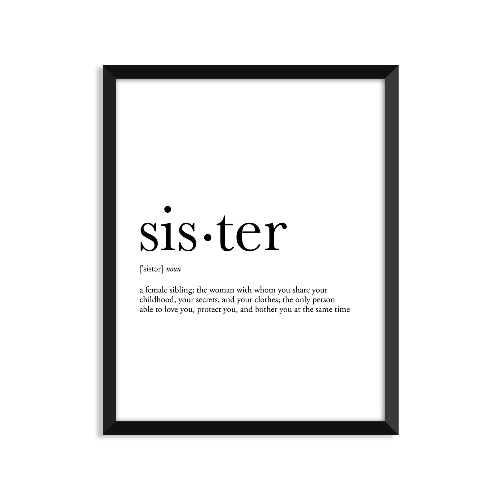 footnotes-sister-definition-unframed-art-print-or-greeting-card