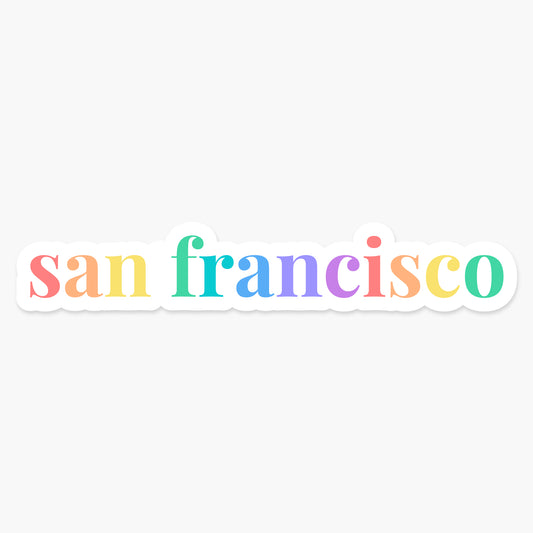 San Francisco, California - Everyday Sticker | Footnotes Paper