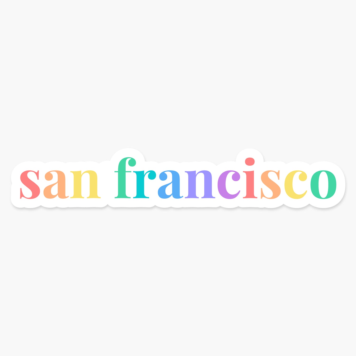 San Francisco, California - Everyday Sticker | Footnotes Paper