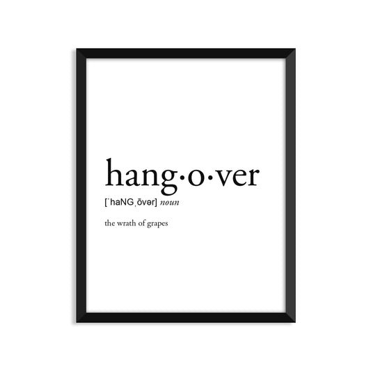 Hangover Definition Everyday Card