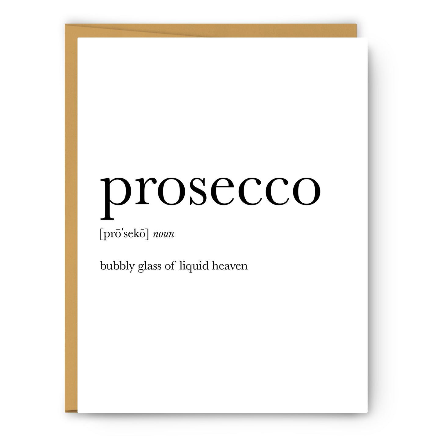 Prosecco Definition Everyday Card