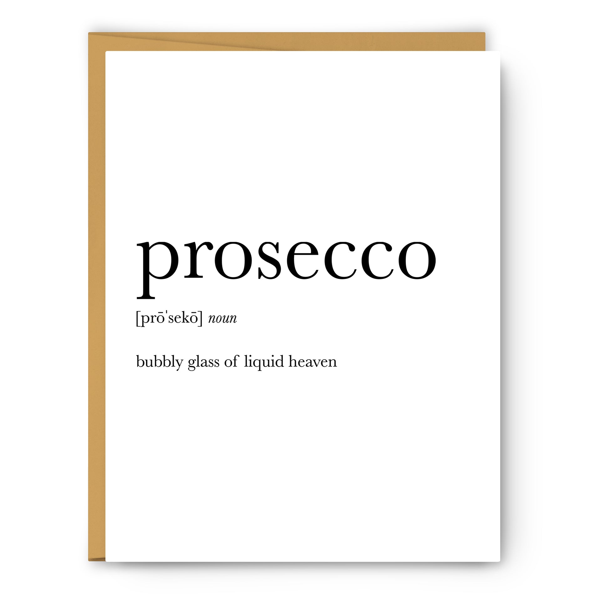 Prosecco Definition Everyday Card