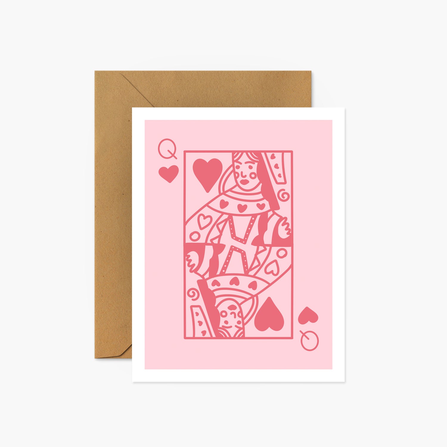 Queen Of Hearts Valentine's Day Greeting Card | Footnotes Paper