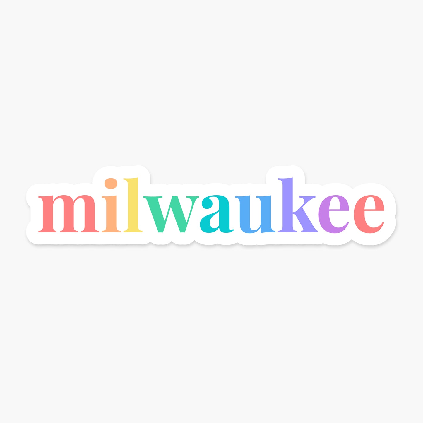 Milwaukee, Wisconsin - Everyday Sticker | Footnotes Paper