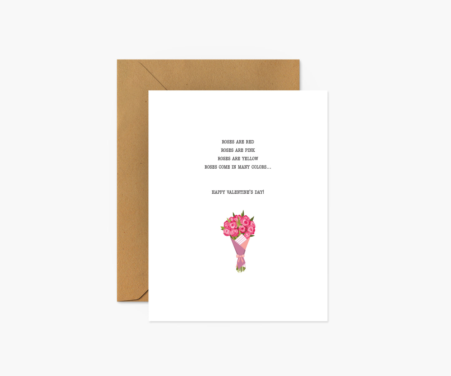 Roses Come In Many Colors - Valentine's Day Card | Footnotes Paper