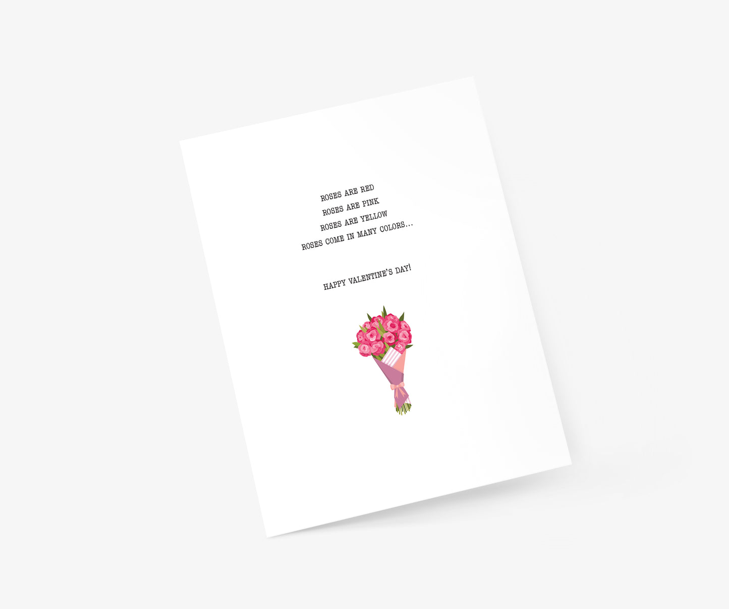 Roses Come In Many Colors - Valentine's Day Card | Footnotes Paper