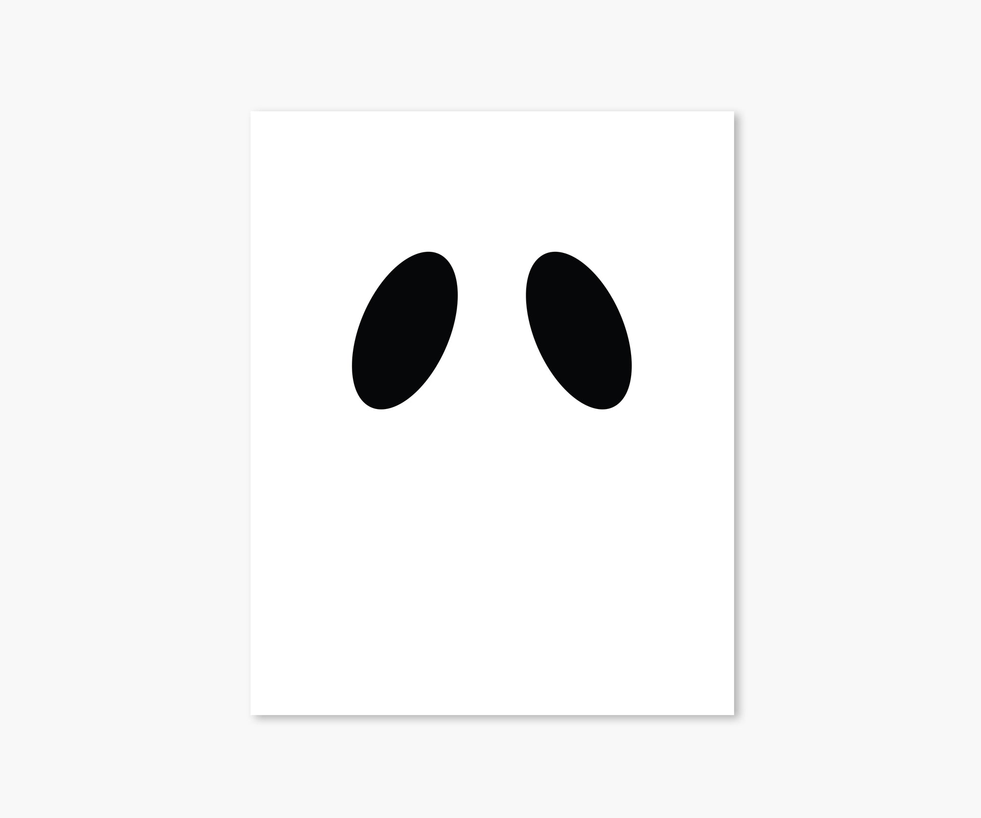 Ghost Eyes Halloween Wall Art | Footnotes Paper