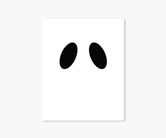 Ghost Eyes Halloween Wall Art | Footnotes Paper