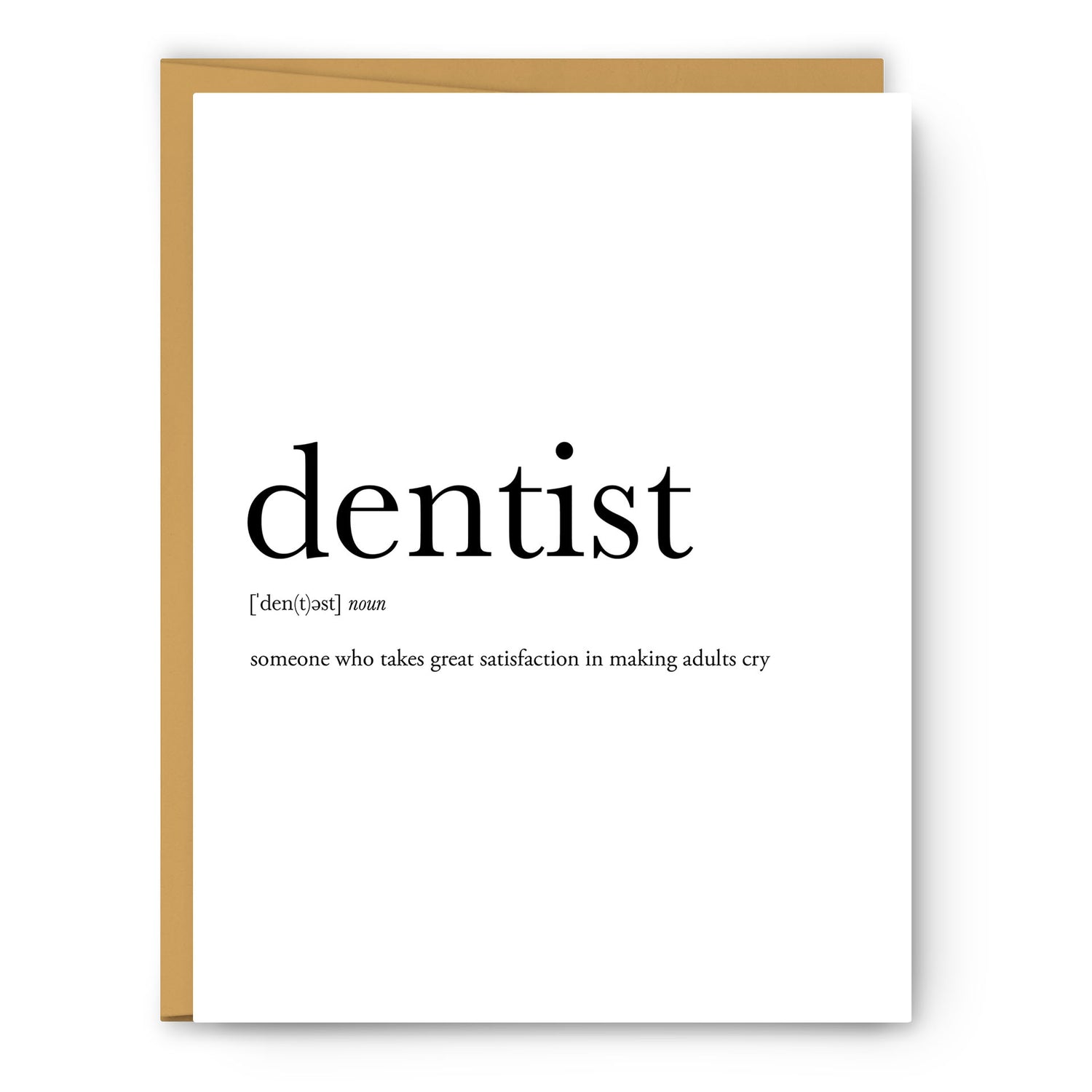Dentist Definition Everyday Card
