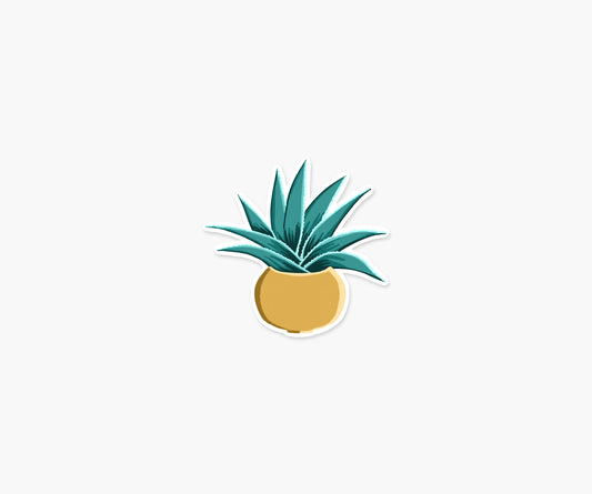 Succulent In A Pot - Plant Sticker | Footnotes Paper