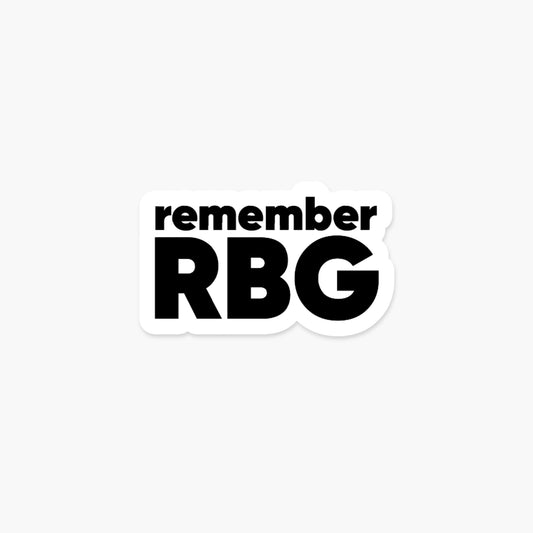 Remember RBG - Feminist Sticker | Footnotes Paper