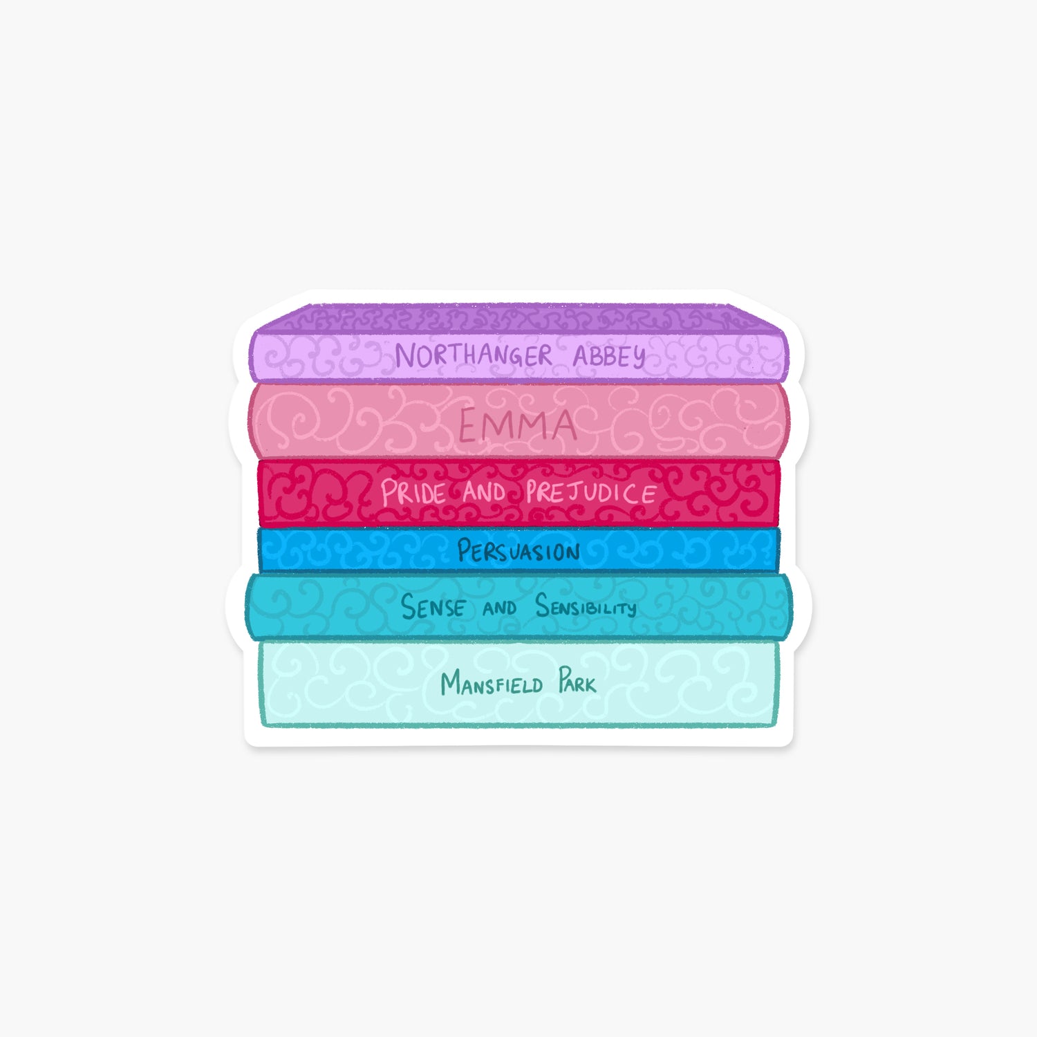 The Stack of Books Sticker