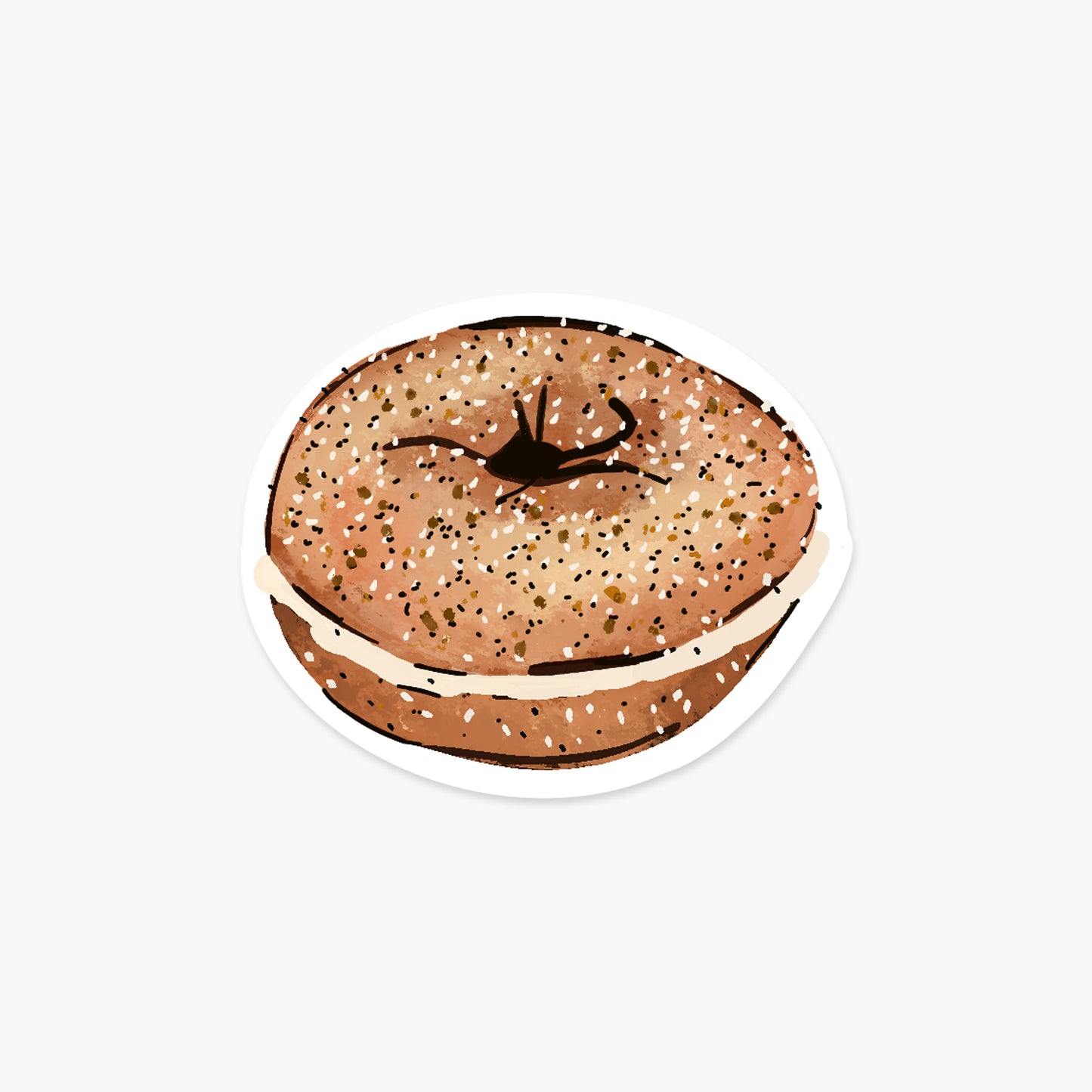 Everything Bagel - Food Sticker | Footnotes Paper