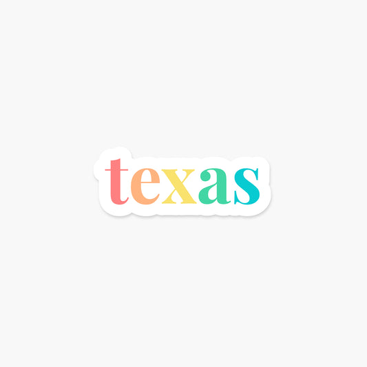 Texas US State - Everyday Sticker | Footnotes Paper