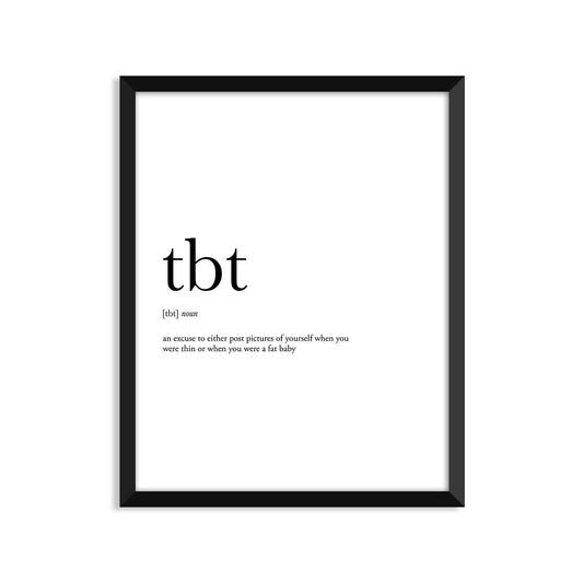 TBT Definition Everyday Card
