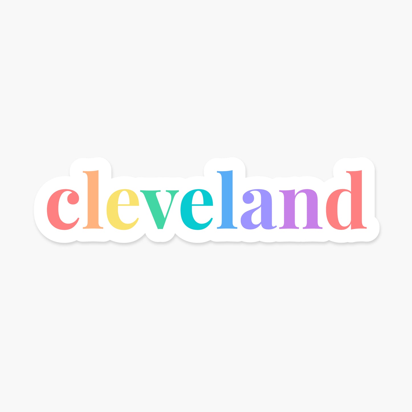 Cleveland, Ohio - Everyday Sticker | Footnotes Paper