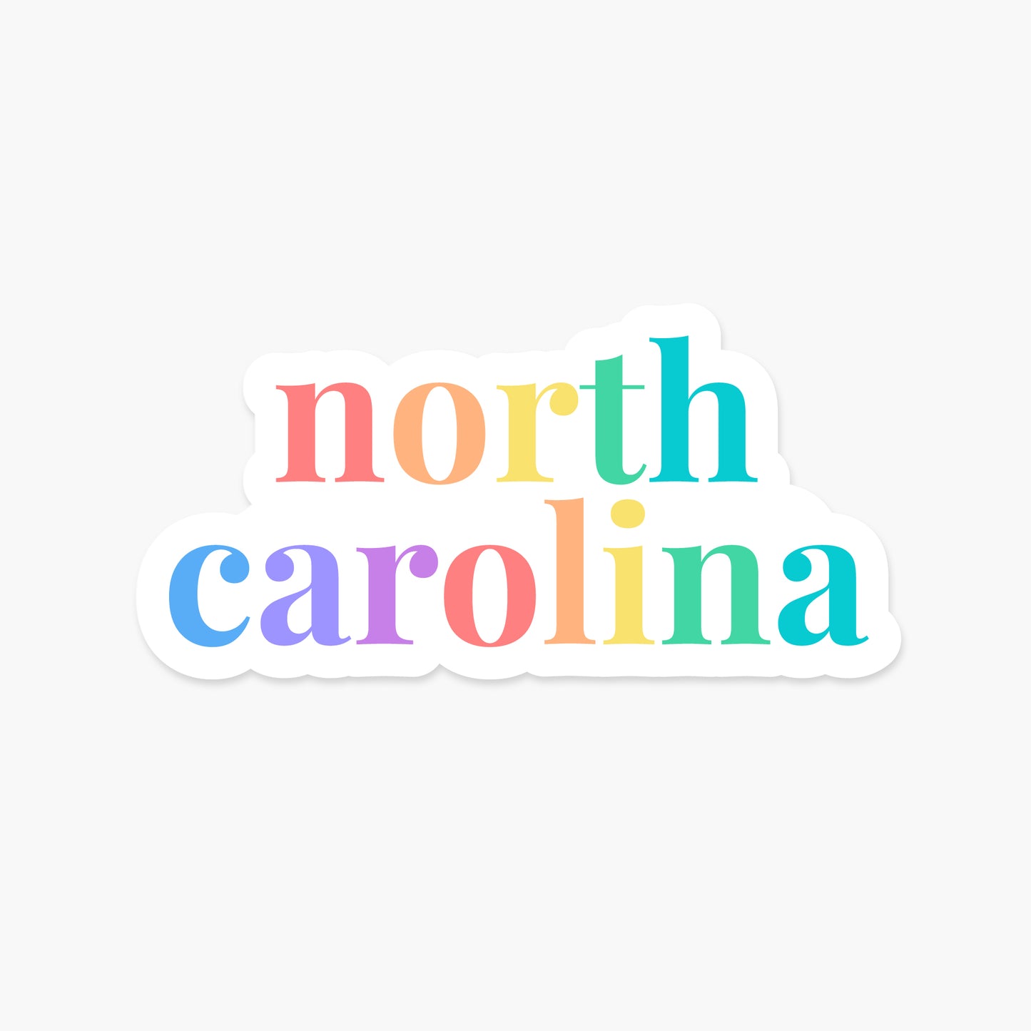 North Carolina US State - Everyday Sticker | Footnotes Paper