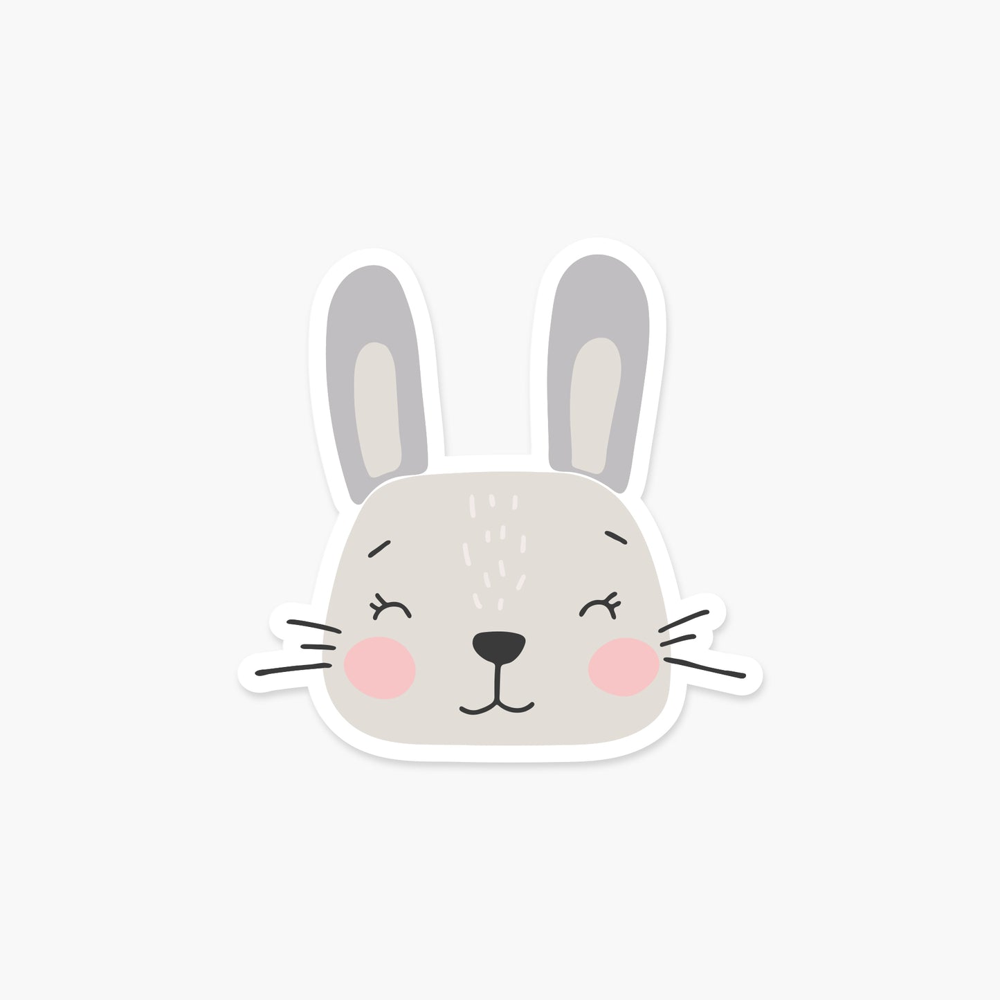 Rabbit Head - Animal Sticker | Footnotes Paper
