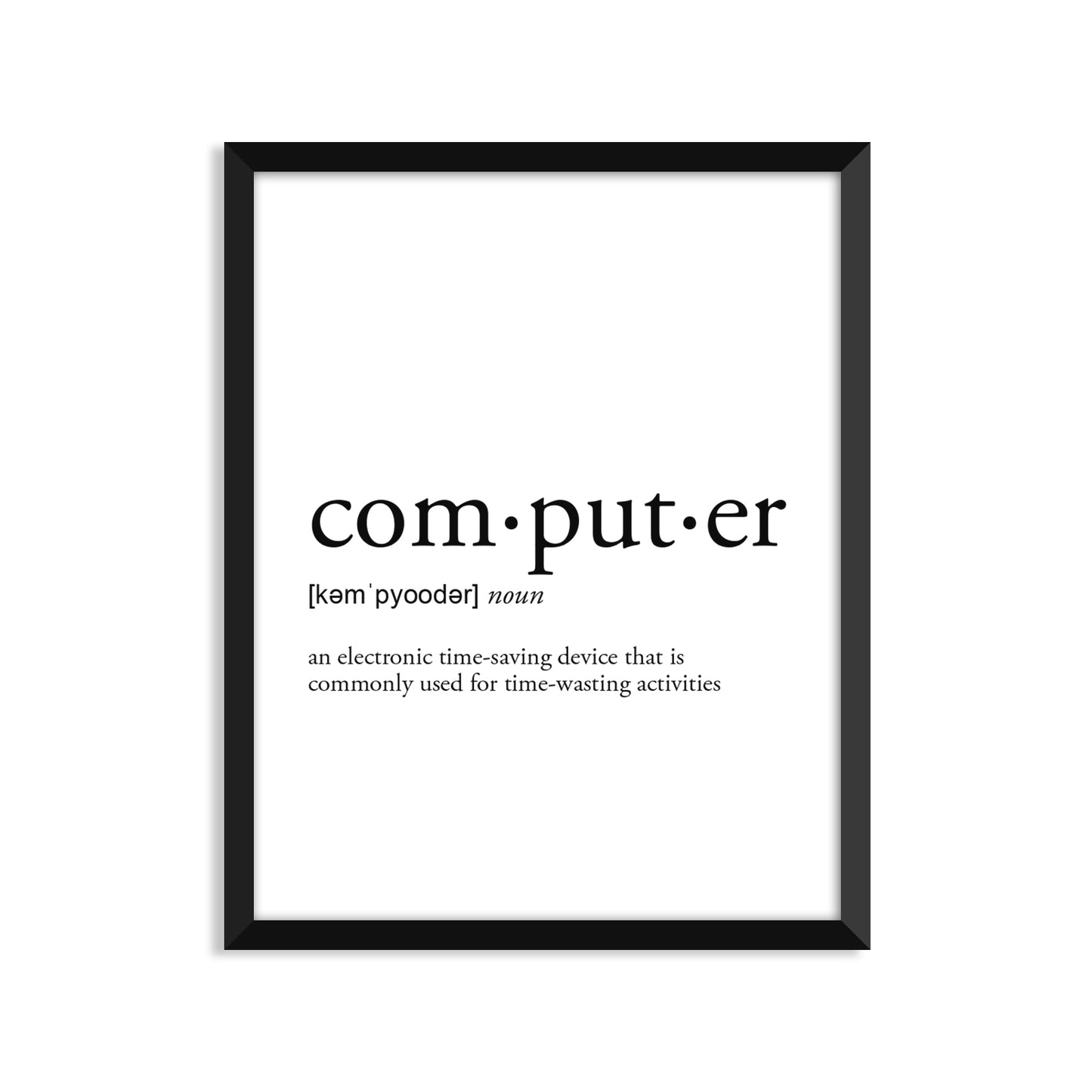 Computer Definition - Unframed Art Print Or Greeting Card