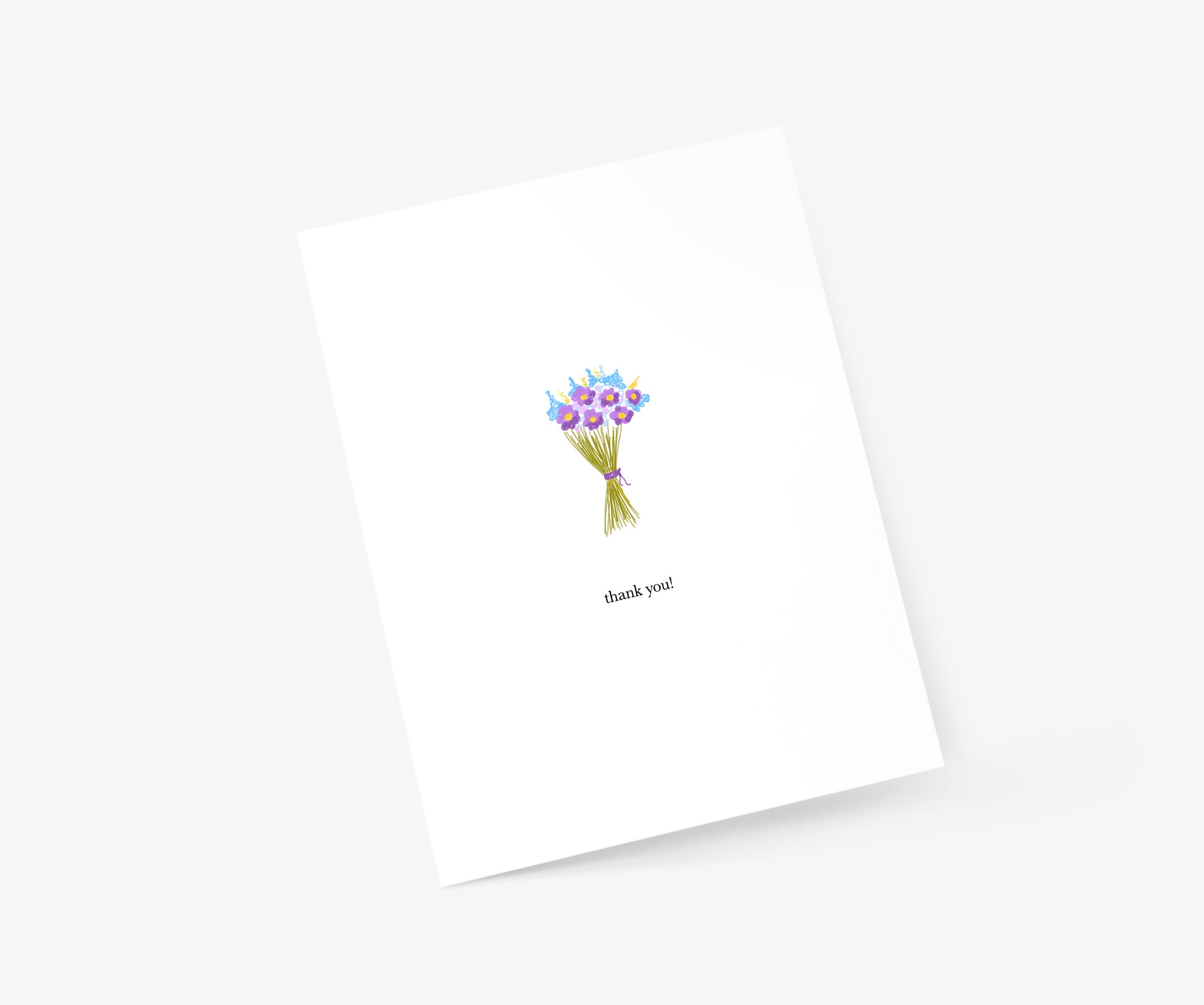 Thank You Flowers Thank You Card | Footnotes Paper