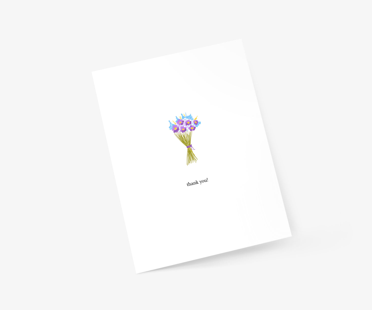 Thank You Flowers Thank You Card | Footnotes Paper