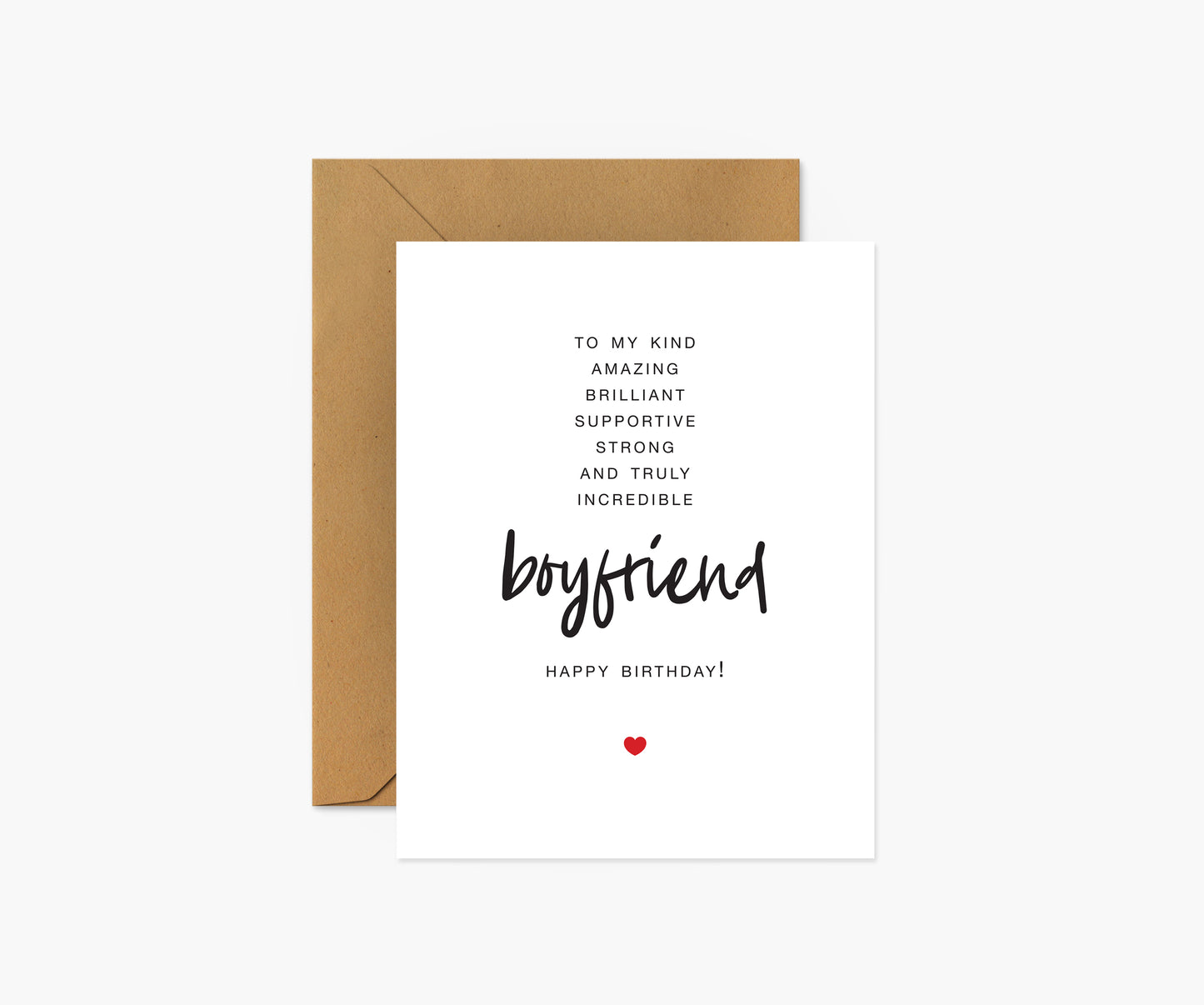 To My Boyfriend Birthday Card | Footnotes Paper