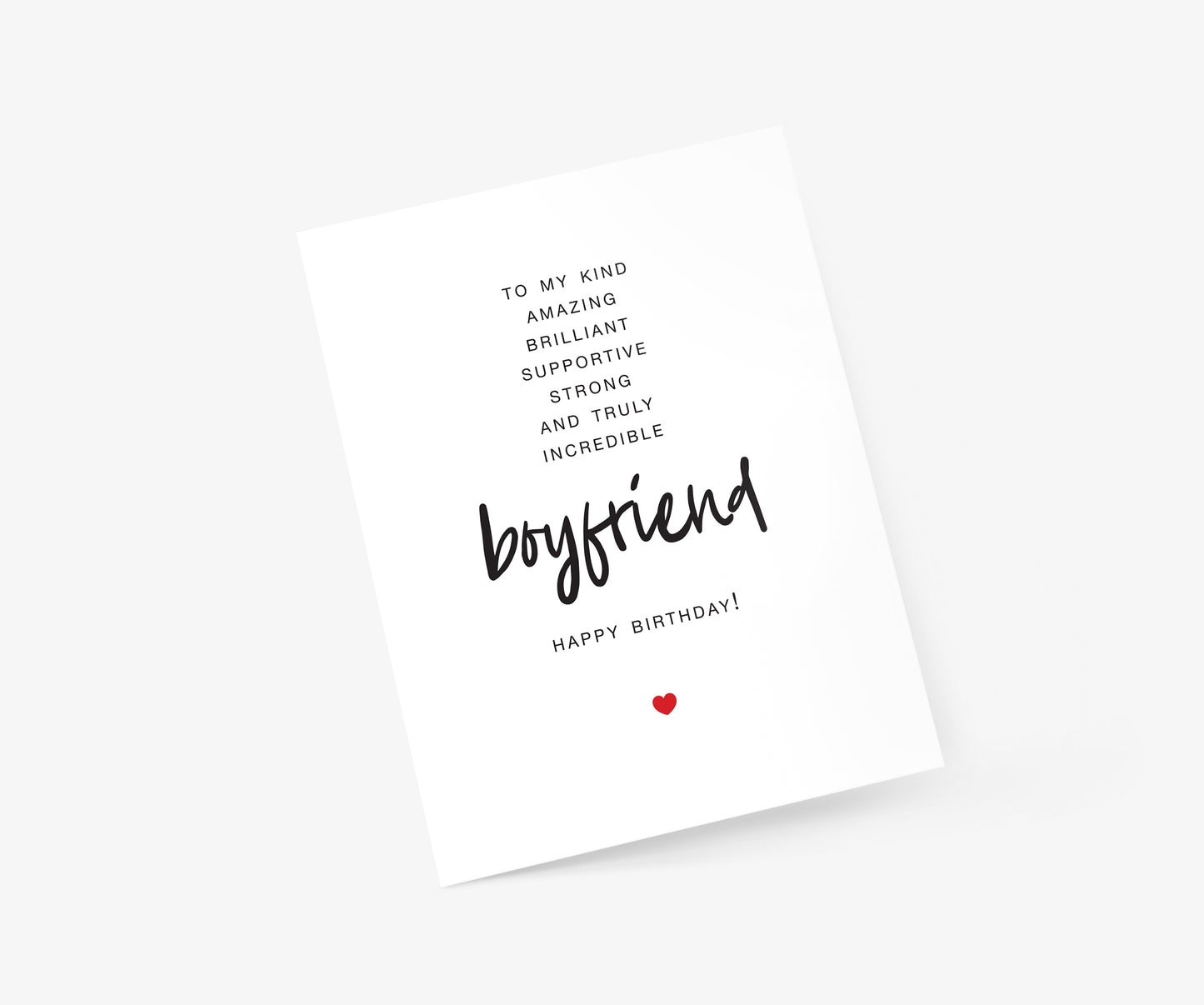 To My Boyfriend Birthday Card | Footnotes Paper