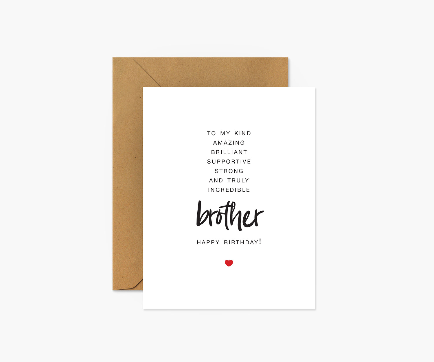 To My Brother Birthday Card | Footnotes Paper
