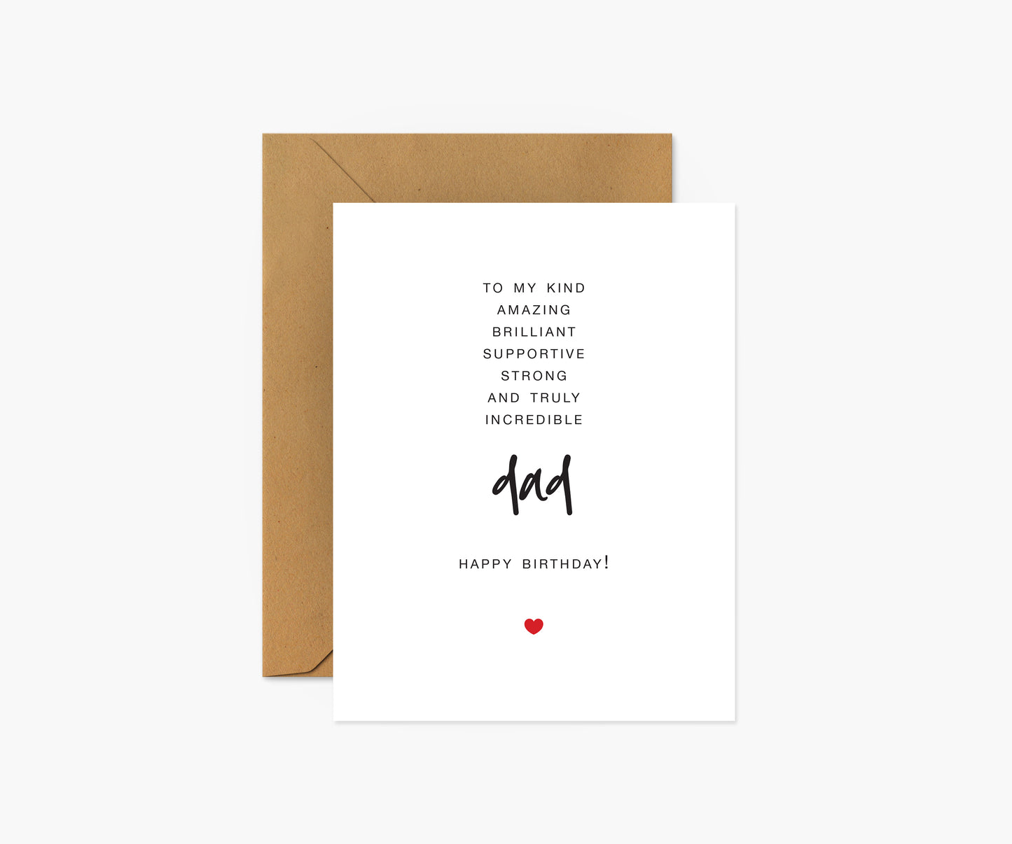 To My Dad Birthday Card | Footnotes Paper