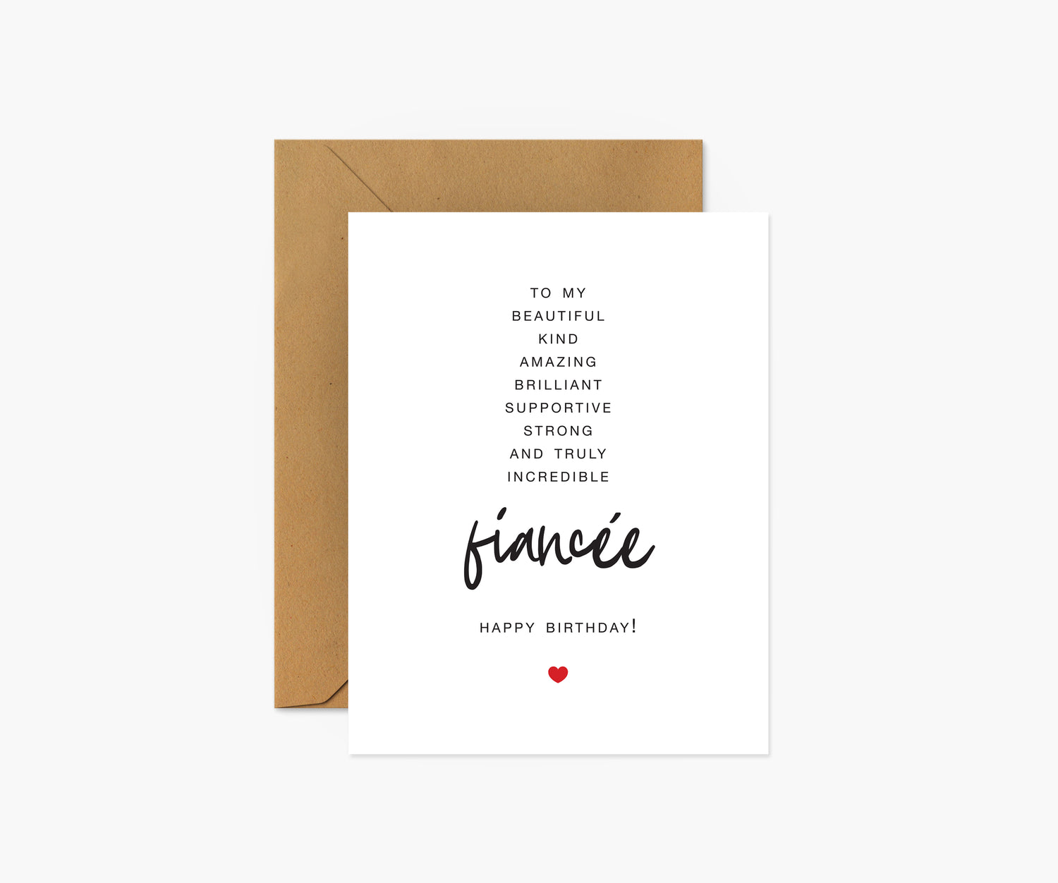 To My Fiancée Birthday Card | Footnotes Paper