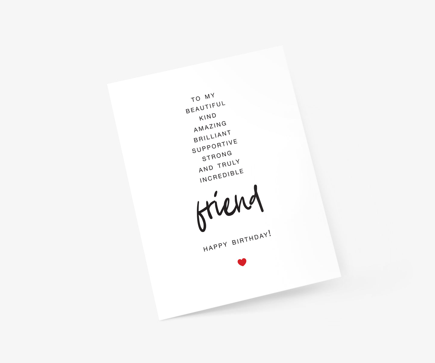 To My Friend Birthday Card | Footnotes Paper