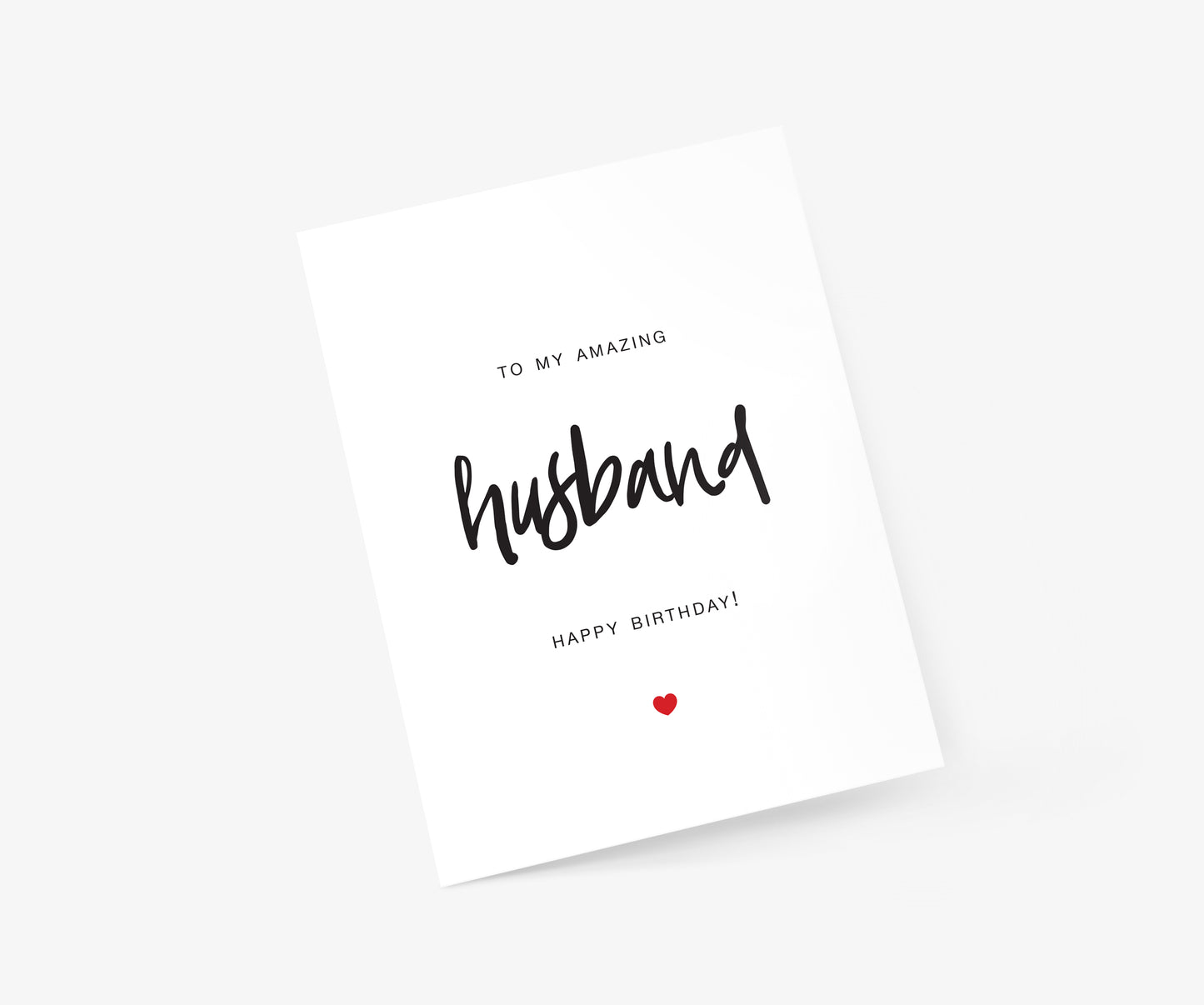 To My Husband Birthday Card | Footnotes Paper