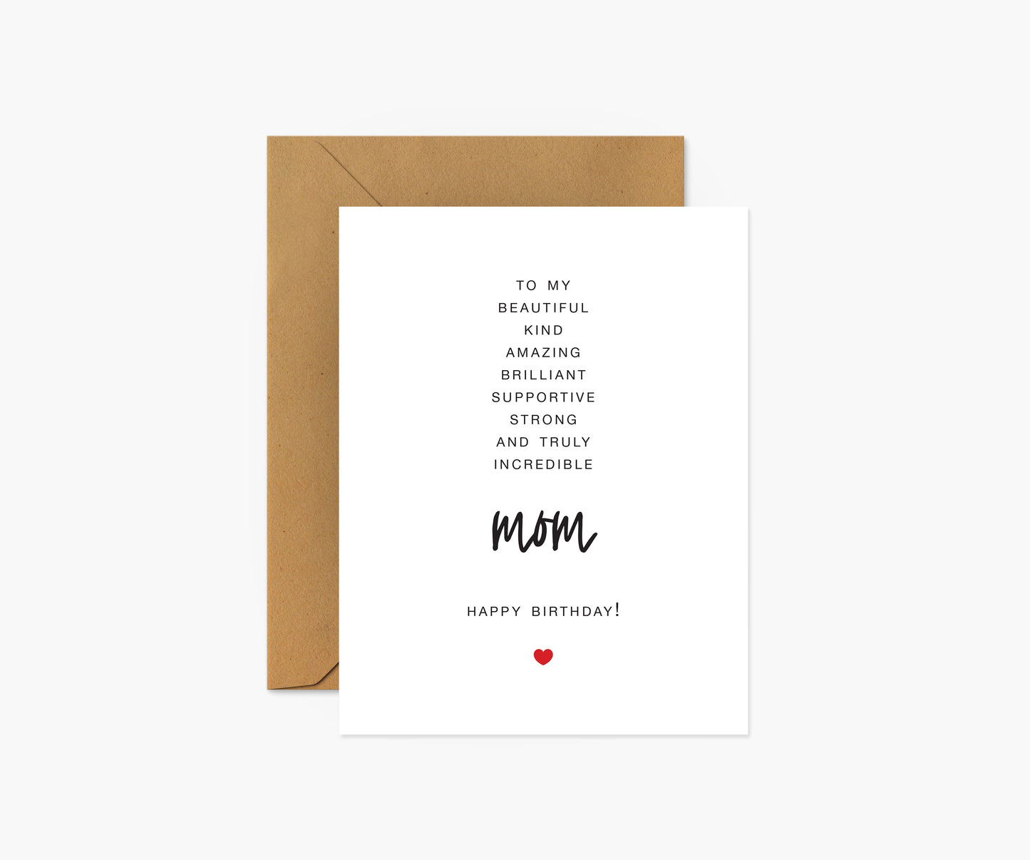 To My Mom Birthday Card | Footnotes Paper