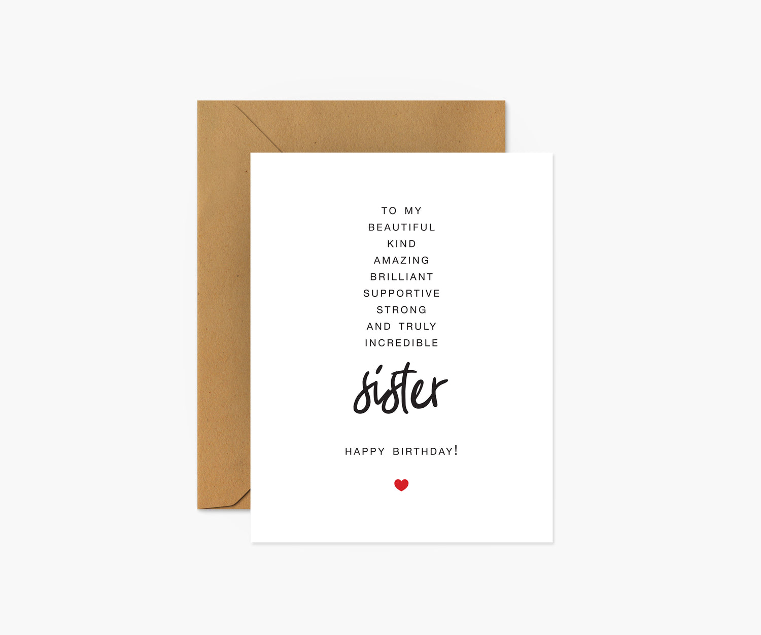 To My Sister Birthday Card | Footnotes Paper