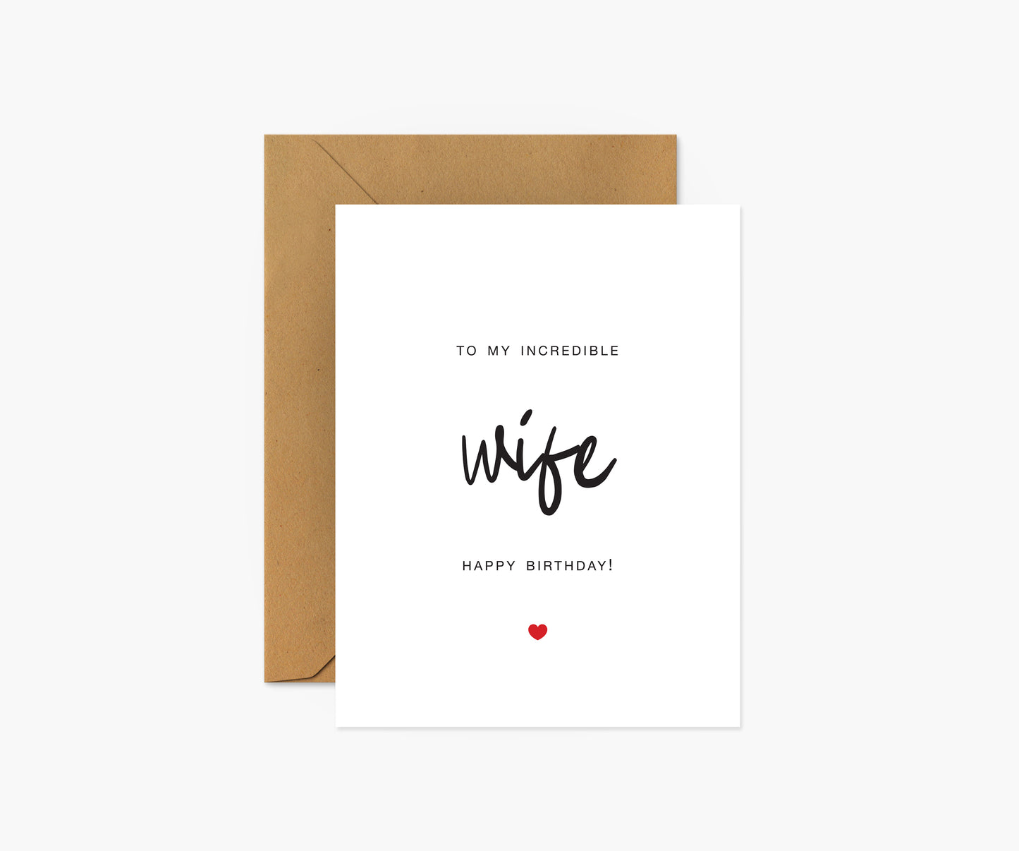 To My Wife Birthday Card | Footnotes Paper