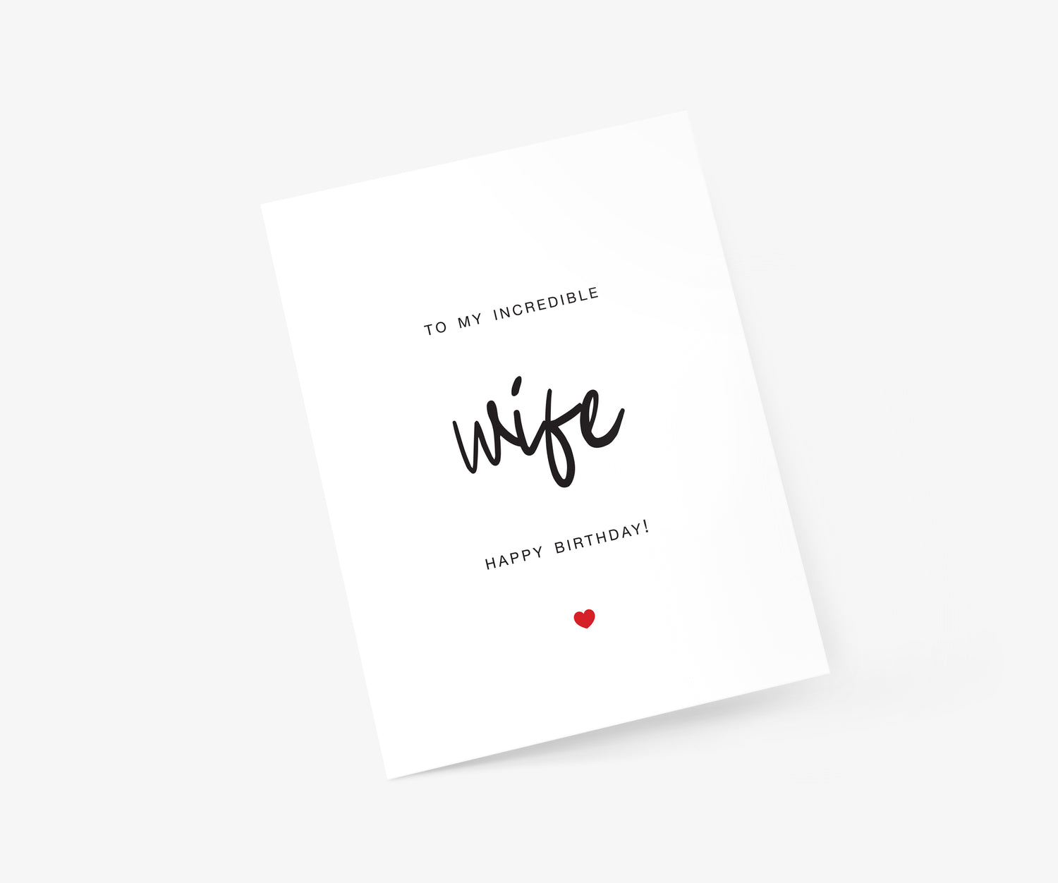 To My Wife Birthday Card | Footnotes Paper