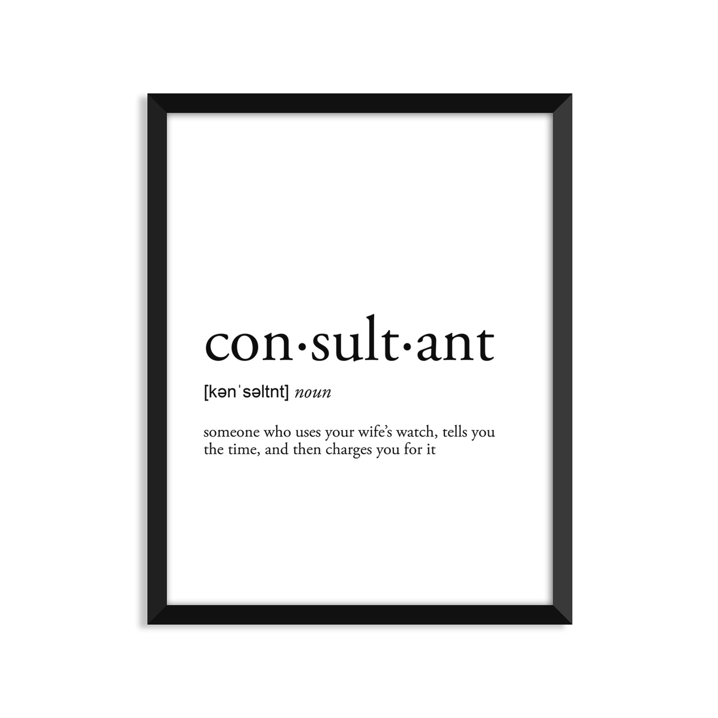 Consultant Definition Everyday Card
