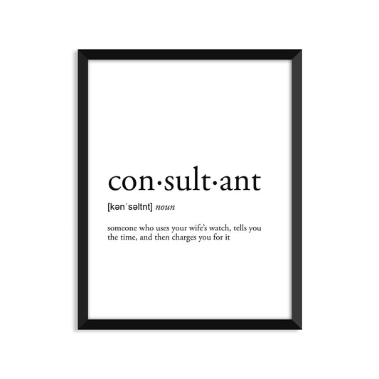 Consultant Definition Everyday Card