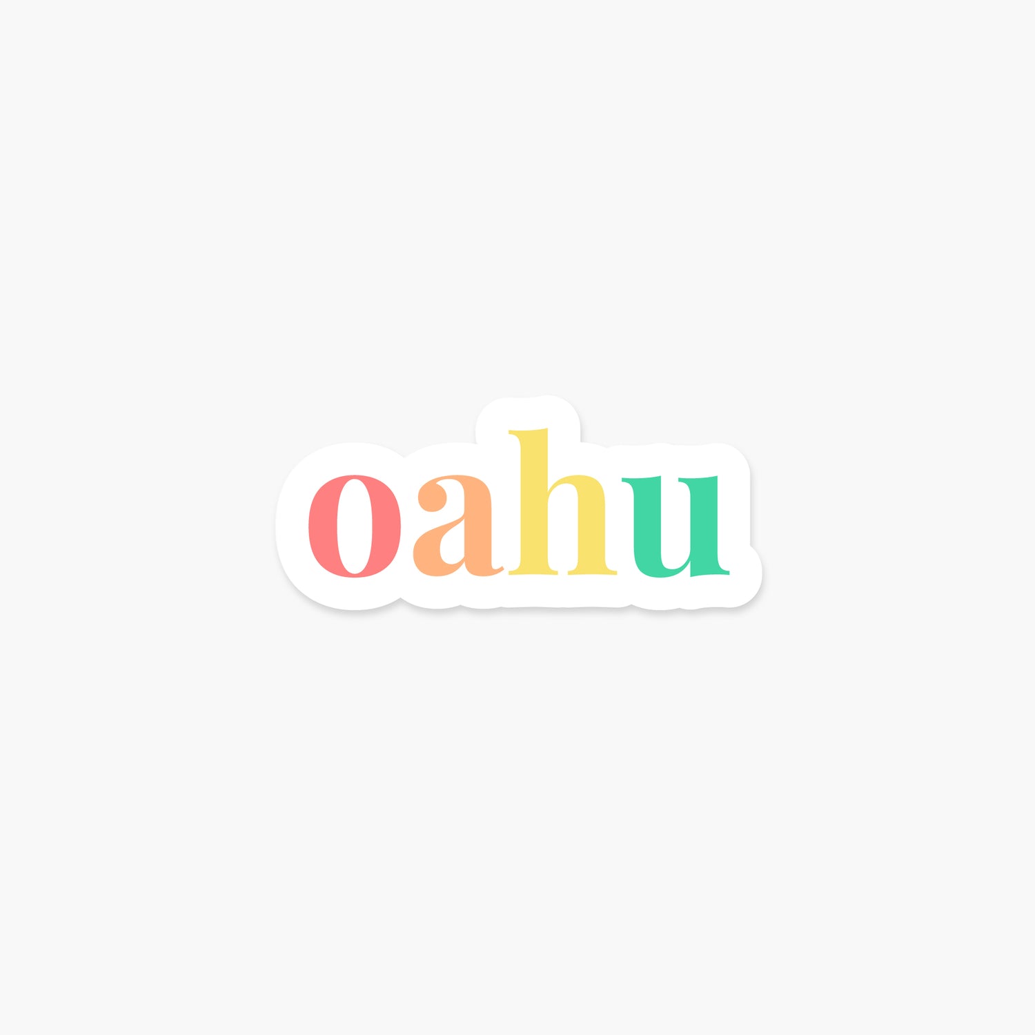 Oahu, Hawaii - Everyday Sticker | Footnotes Paper