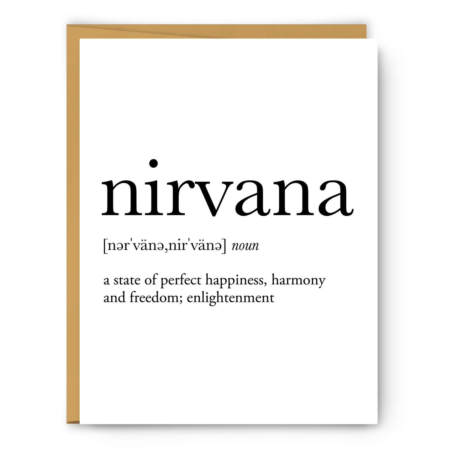Nirvana Definition - Unframed Art Print Or Greeting Card