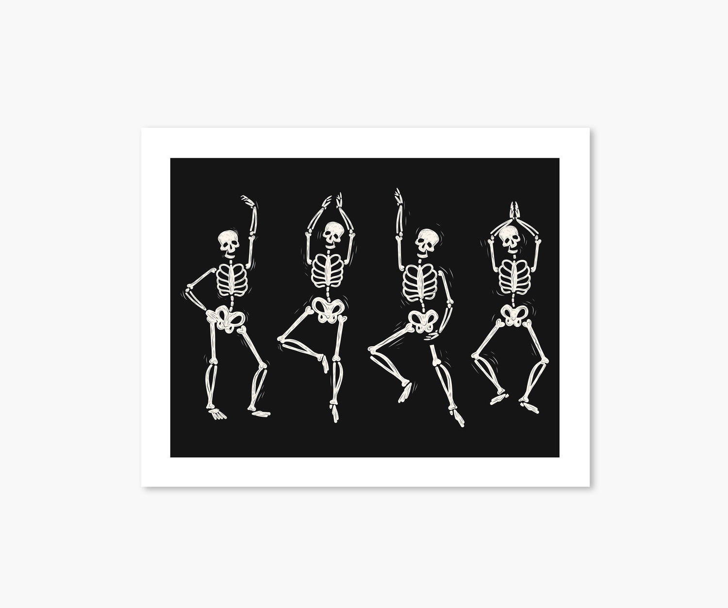 Dancing Skeletons Halloween Wall Art | Footnotes Paper