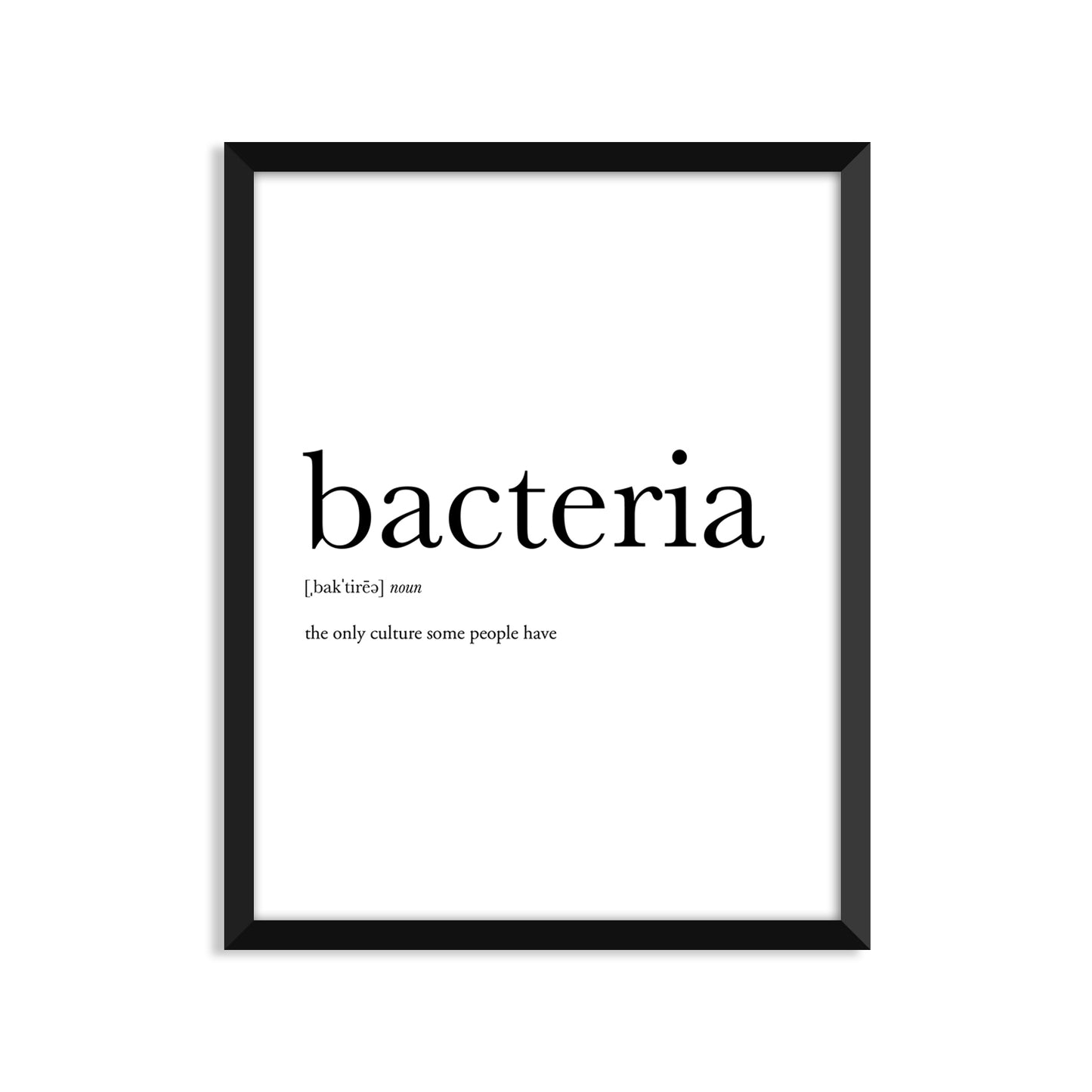 Bacteria Definition - Unframed Art Print Or Greeting Card