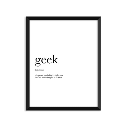 Geek Definition Everyday Card