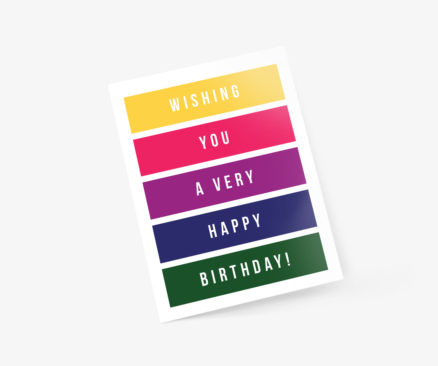 Wishing You A Very Happy Birthday Birthday Card | Footnotes Paper