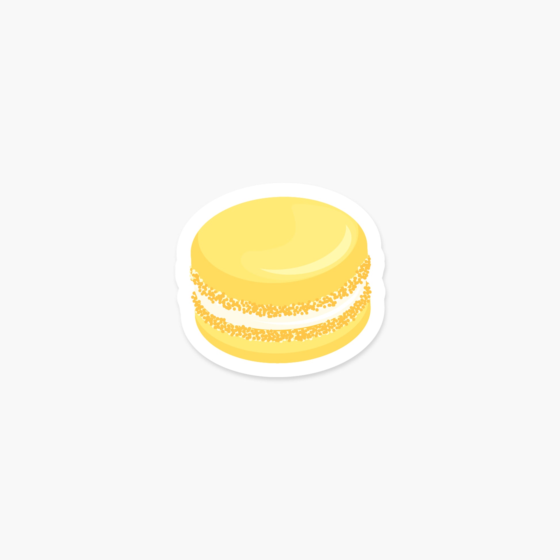 Macaroon Lemon - Food Sticker | Footnotes Paper