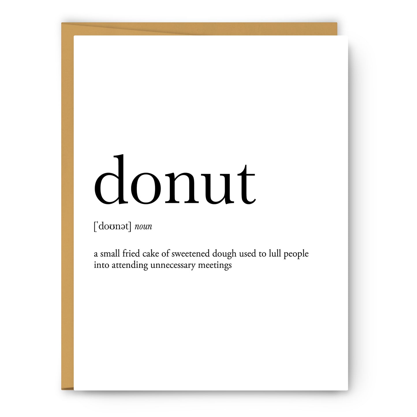 Donut Definition - Unframed Art Print Or Greeting Card
