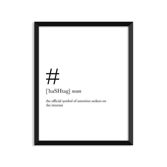 Hashtag Definition Everyday Card