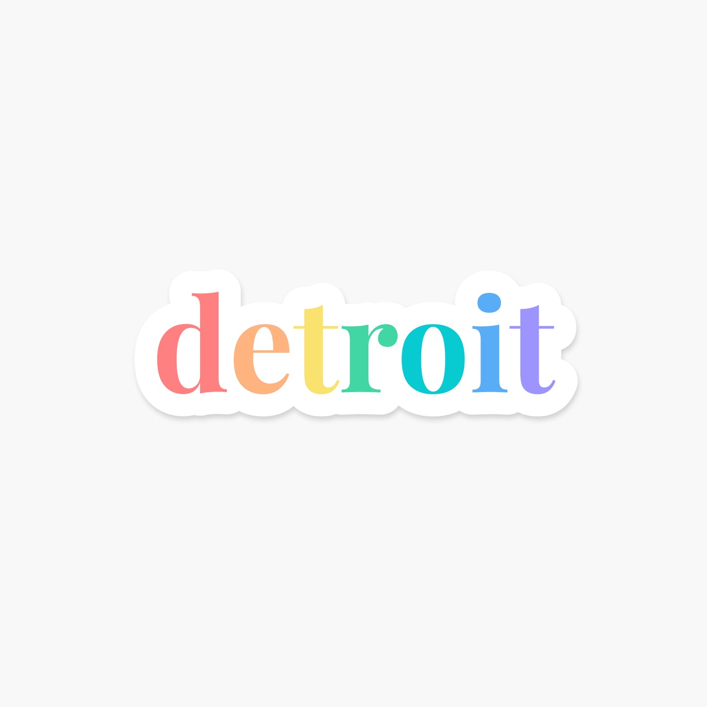 Detroit, Michigan - Everyday Sticker | Footnotes Paper